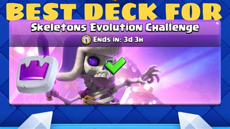 Decks Cards Players Clans Esports. . Skeletons evolution challenge deck